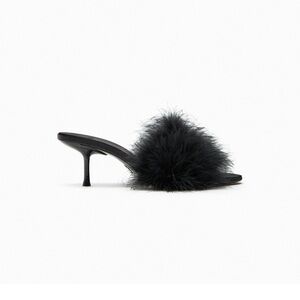 NWT Zara Feather Mules